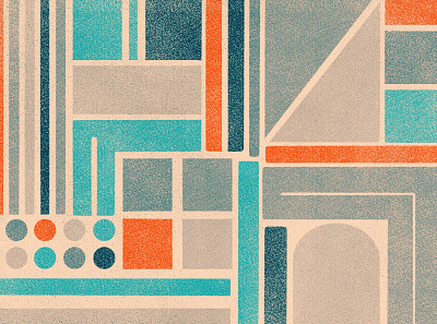 Playing around design geometric illustration procreate shapes simple texture