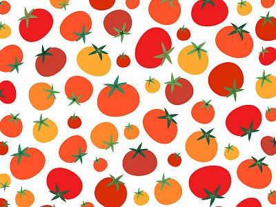 Tomatoes! fruit pattern pattern design tomato tomatoes vegetable