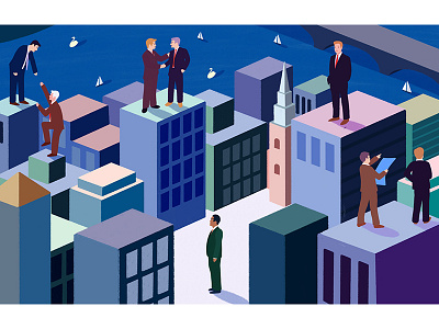 Boston boston business city cityscape editorial editorial illustration illustration isometric