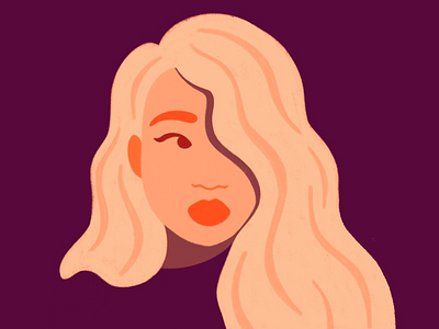 Blondie doodle illustration illustrator procreate sketch woman