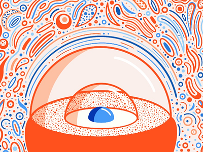 Eyeball Terrarium abstract eye eyeball procreate