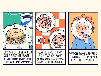 Foods of Long Island bagel comic comics food food illustration funny long island new york silly story storytelling yum