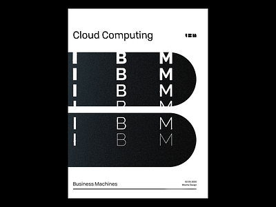 Type Poster - IBM computing coverdesign graphicdesign ibm plex illustration poster posterdesign print typography typography art visualgraphics