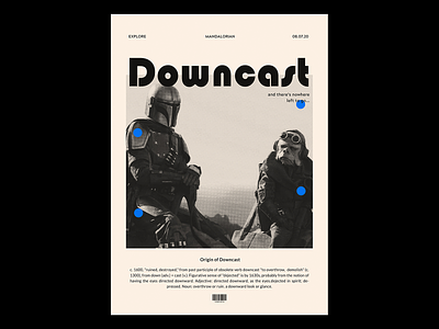 Type Poster - Downcast coverdesign graphicdesign mandalorian movieposter poster typography typography art visualgraphics