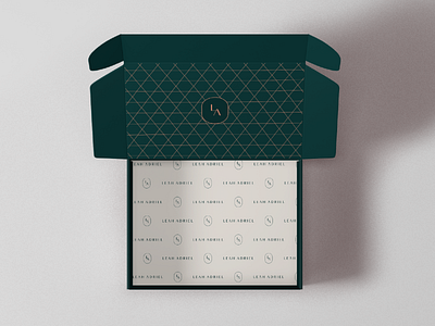 Leah Adriel - Product Box branding elegant fashion jewelery la leah adriel logotype luxury minimal packaging design premium sophisticated wordmark