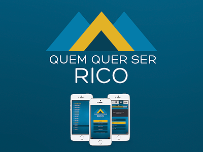 App - Quem Quer ser Rico app background blue cleverapps flat game ios menu minimal money plataform