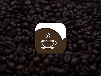 App Icon - Daily UI app icon coffee daily ui dark ios iphone minimal sketch file