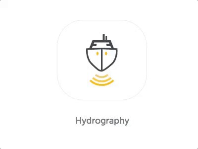 Animated Icon - Hydrography animation hydrography icon topographic ui user website