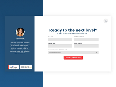 Lead Generation Pop-Up Form