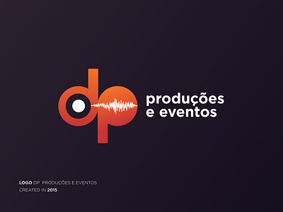 DP produções e eventos branding dp letter d letter p logo music showbusiness sound