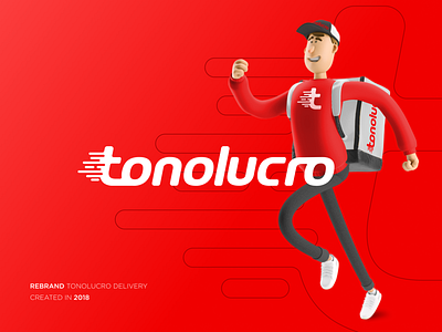 Tonolucro Delivery app branding delivery design food logo