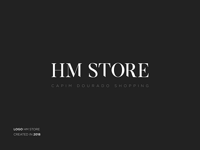 HM Store classic fashion hm letter hm mens ware store