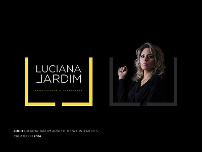 Luciana Jardim Arquitetura e Interiores architect branding design logo