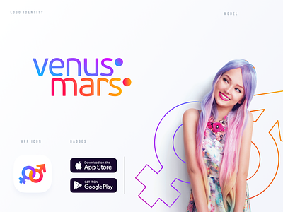 Venus Mars Brand Identity app app brand app logo bissexual branding bruno bruno ribeiro dating app ribeiro