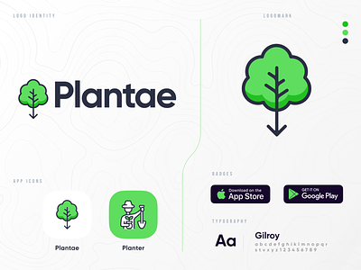Plantae Branding app app brand app logo branding bruno bruno ribeiro brunoribeiro eco ecologic green plantae trees