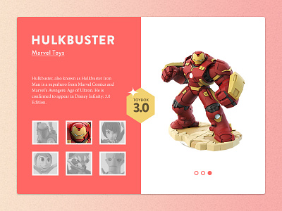 Hulkbuster Card avengers card disney figurine flat hulk infinity toy ui