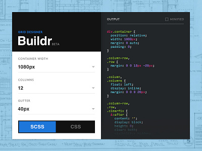 Grid Builder builder code console flat grid ui