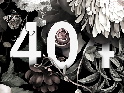 404 Page 404 broken error floral not found web