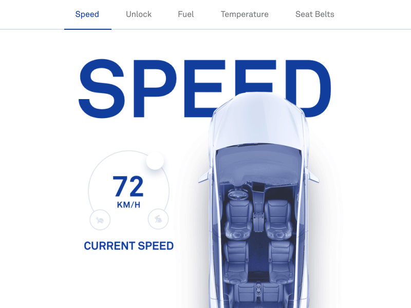 Car Simulation automotive car dashboard lock speed tesla ui vehicle