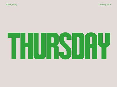 Thursday Font
