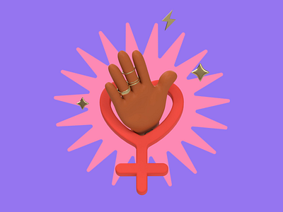 #ChooseToChallenge 2021 3d 3d animation c4d diversity equality feminism girl power revolut women womens day