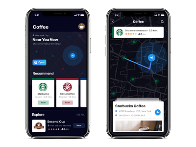 Interactive Map adobexd map starbucks