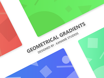 Material Geometrical Gradients design ui vector web website