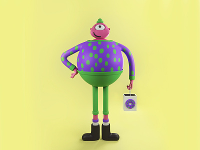 Chubby Green Pants 3d arnoldrenderer c4d character character design cinema 4d design
