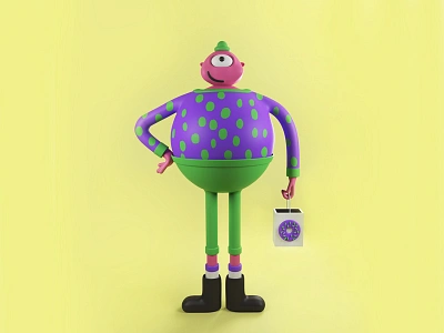 Chubby Green Pants 3d arnoldrenderer c4d character character design cinema 4d design