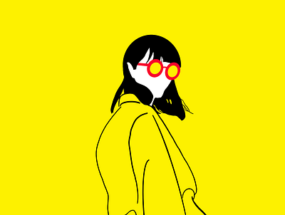 Red digital art digital illustration fashion fashion illustration girl illustration red yellow