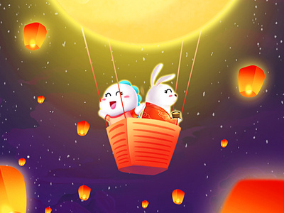 BIGO LIVE&Mid-Autumn Festival dribbble practice web