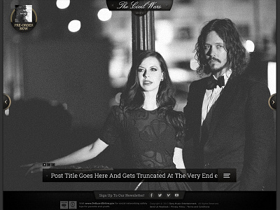 The Civil Wars - Desktop Homepage full screen homepage ui