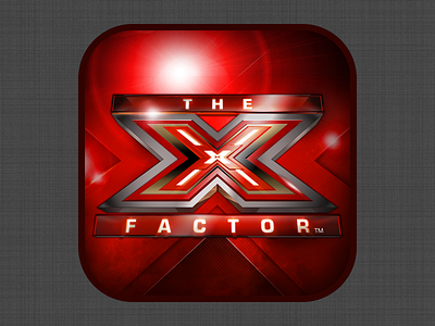 The X Factor iOS App Icon apps icons ios iphone native