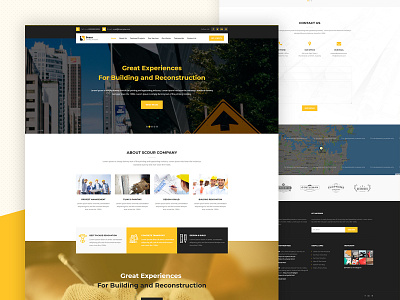 Scour - Landing Page clean colorful envato graphics html landing page modern themeforest ui design ui development web webdesign website