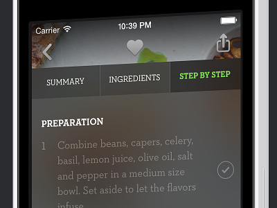 Green Kitchen 2.0 apple ios ipad iphone ui user interface