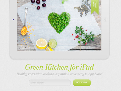 Green Kitchen for iPad almost cookbook done green ios ipad kitchen vegetarian