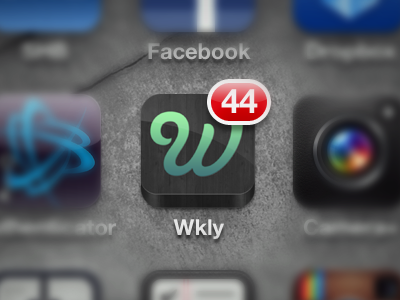 Wkly Icon 2.0 app apps icon ios iphone mobile texture wkly