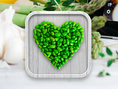 New icon for Green Kitchen app green icon ios ipad iphone kitchen vegetarian veggie