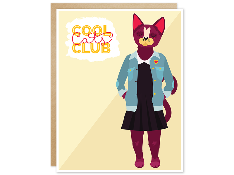 Cool Cats Club Greeting Card by Autumn Haac on Dribbble