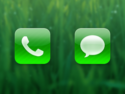 Phone/SMS App Icons app green icon imessage ios iphone messages phone sms text