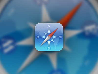 Safari App Icon app blue compass dial icon ios iphone map safari