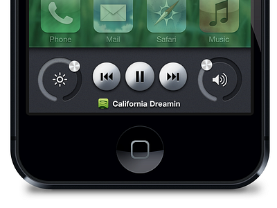 iOS Playback Circular UI buttons circular icons ios knob music playback rotary sliders ui wheel