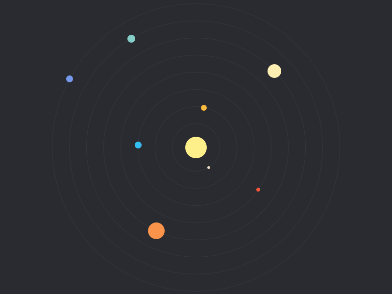 Flat Solar System by Newar on Dribbble