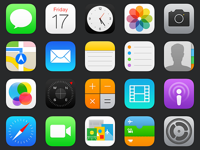 Ios 7 Addendum Icons By Newar On Dribbble