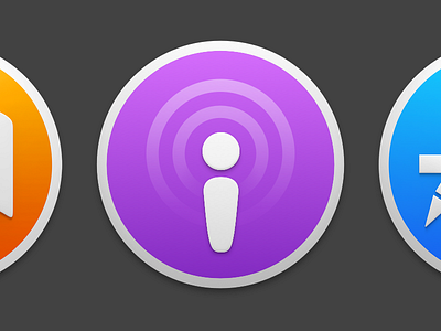 Yosemite Podcasts Icon icon ios mac os x podcasts yosmite