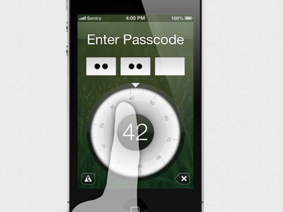 Passcode Entry Concept concept dial ios locker passcode rotary