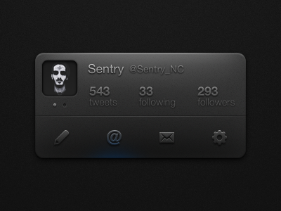 Twitter Interface [rebound] buttons glow interface rebound slate twitter ui