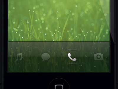 iOS Grabber Concept concept grabber ios iphone mockup pulley shortcut