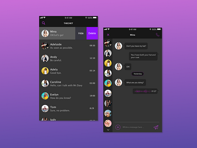 Daily ui #013 Direct Messaging dailyui message sketch ui