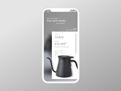 Daily ui #032 Crowdfunding Campaign coffee crowdfunding campaign dailyui design ui